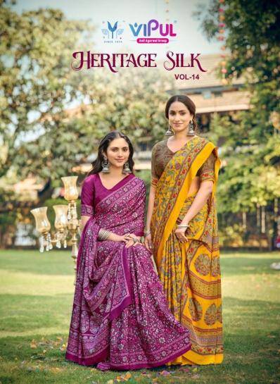 Vipul heritage silk vol 14 Saree stores in Pune